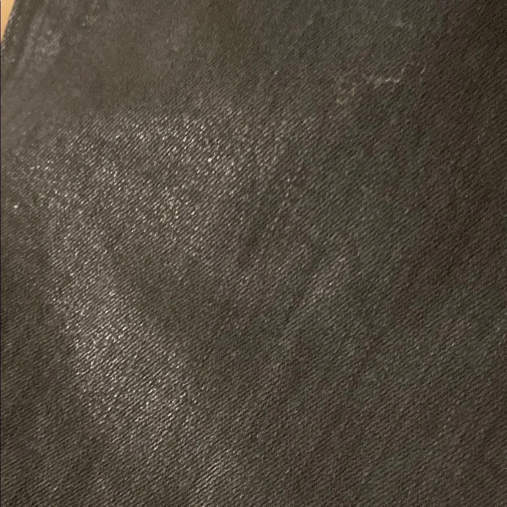 Frame Le Mini Boot in Noir Coated Black Bootcut Stretch Jeans 32 - Picture 9 of 15